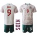 Billige Mexico Raul Jimenez #9 Børnetøj Udebanetrøje til baby VM 2022 Kortærmet (+ korte bukser)